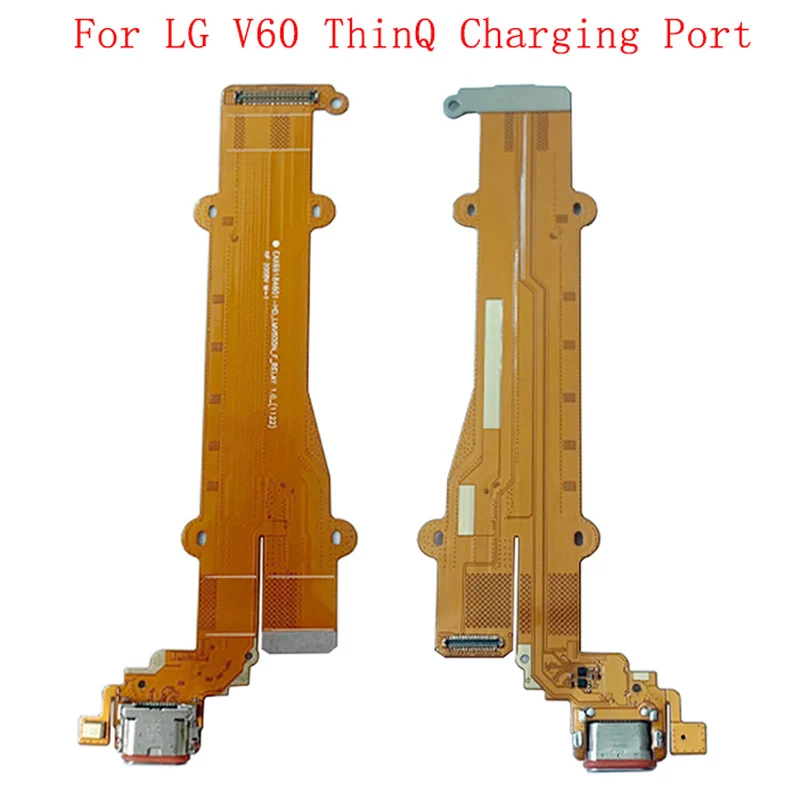 Фото Плата разъема USB-порта для зарядки для LG V60 ThinQ 5G, гибкий кабель для зарядки, запчасти для ремонта №1