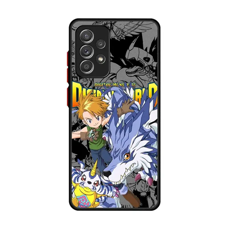 phone cases for Samsung Galaxy A24 case A33 A52s A12 5G A35 A53 A32 A13 A14 A15 Luxury Cover fundas Monster Adventure Wargreymon