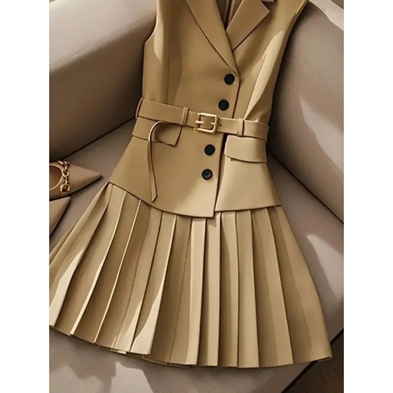 Французский легкий роскошный темпераментный комплект из двух предметов в стиле