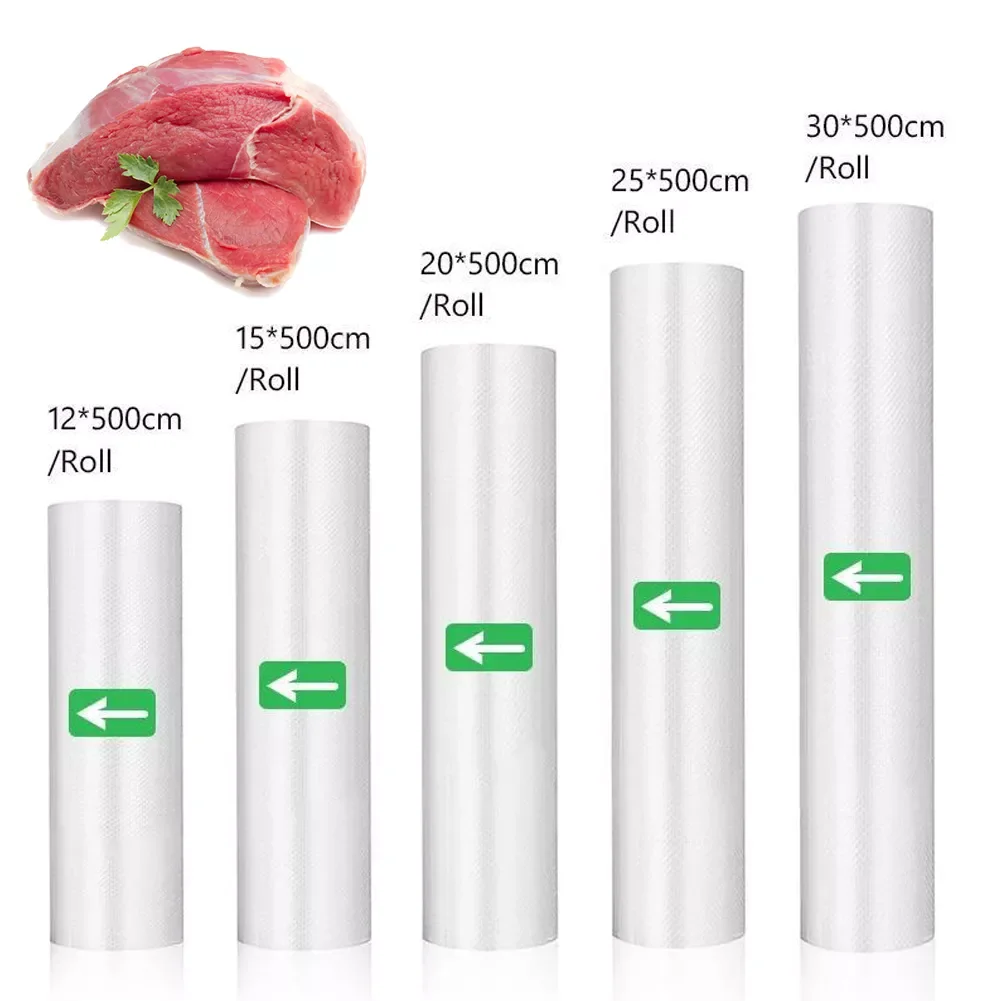 

Sealer Bags for Food Saver, Seal a Meal, BPA Free, Heavy Duty, Great for vac storage, Meal Prep or Sous Vide ,500cm Roll