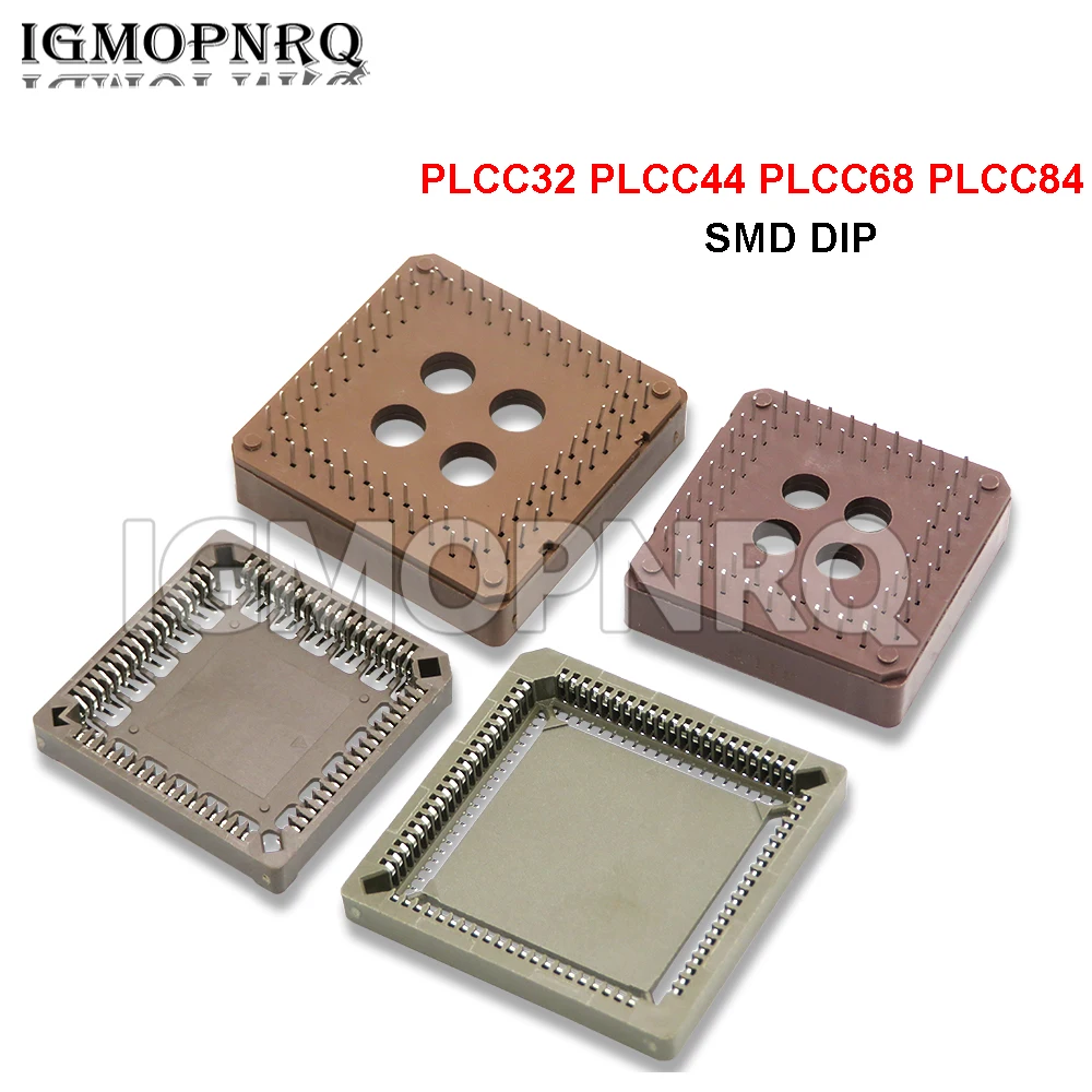10 шт. PLCC32 IC Socket PLCC PLCC44 PLCC68 PLCC84 SMD DIP Adapter | Электронные компоненты и принадлежности