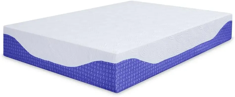 12-дюймовый многослойный матрас из пены с эффектом памяти I-Gel | Кобальтовый синий