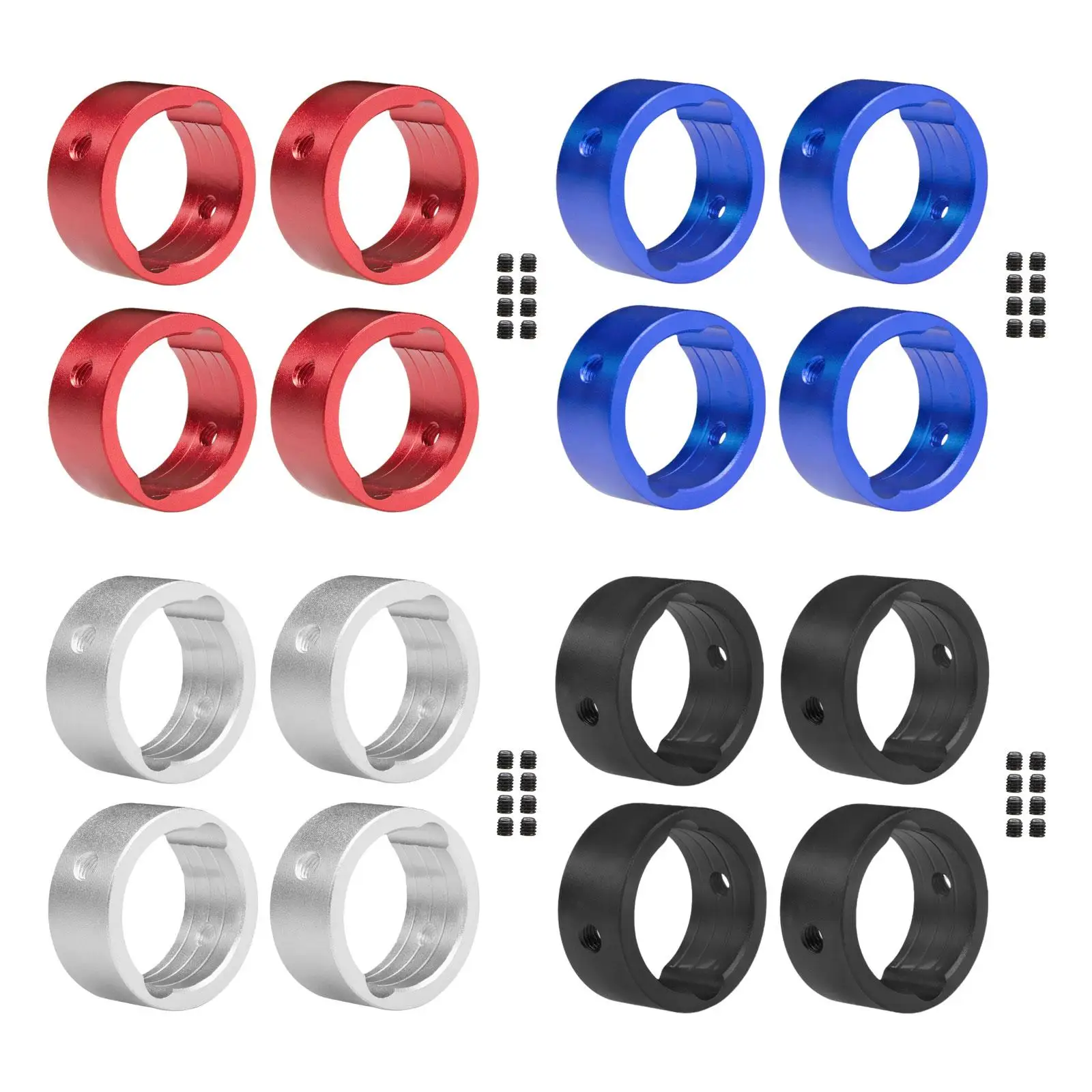 

4Pcs RC Aluminum Alloy Drive Cup Sleeves Accessory Durable for 1/5 Scale DIY