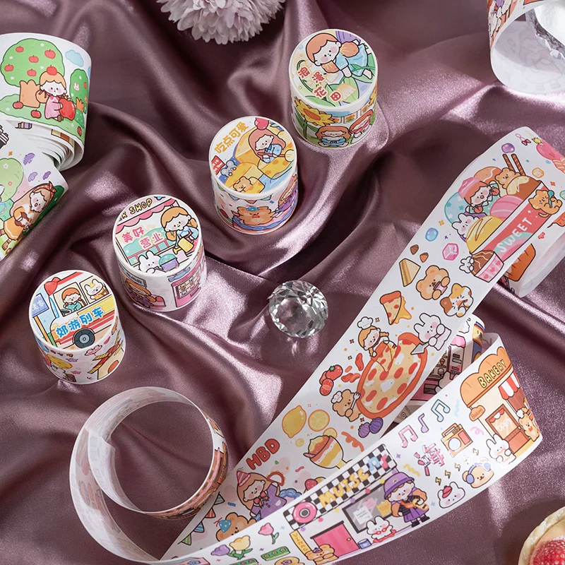 

Милая масляная васи лента для девушек для путешествий Маскировочная лента клейкая лента для самостоятельного скрапбукинга этикетка