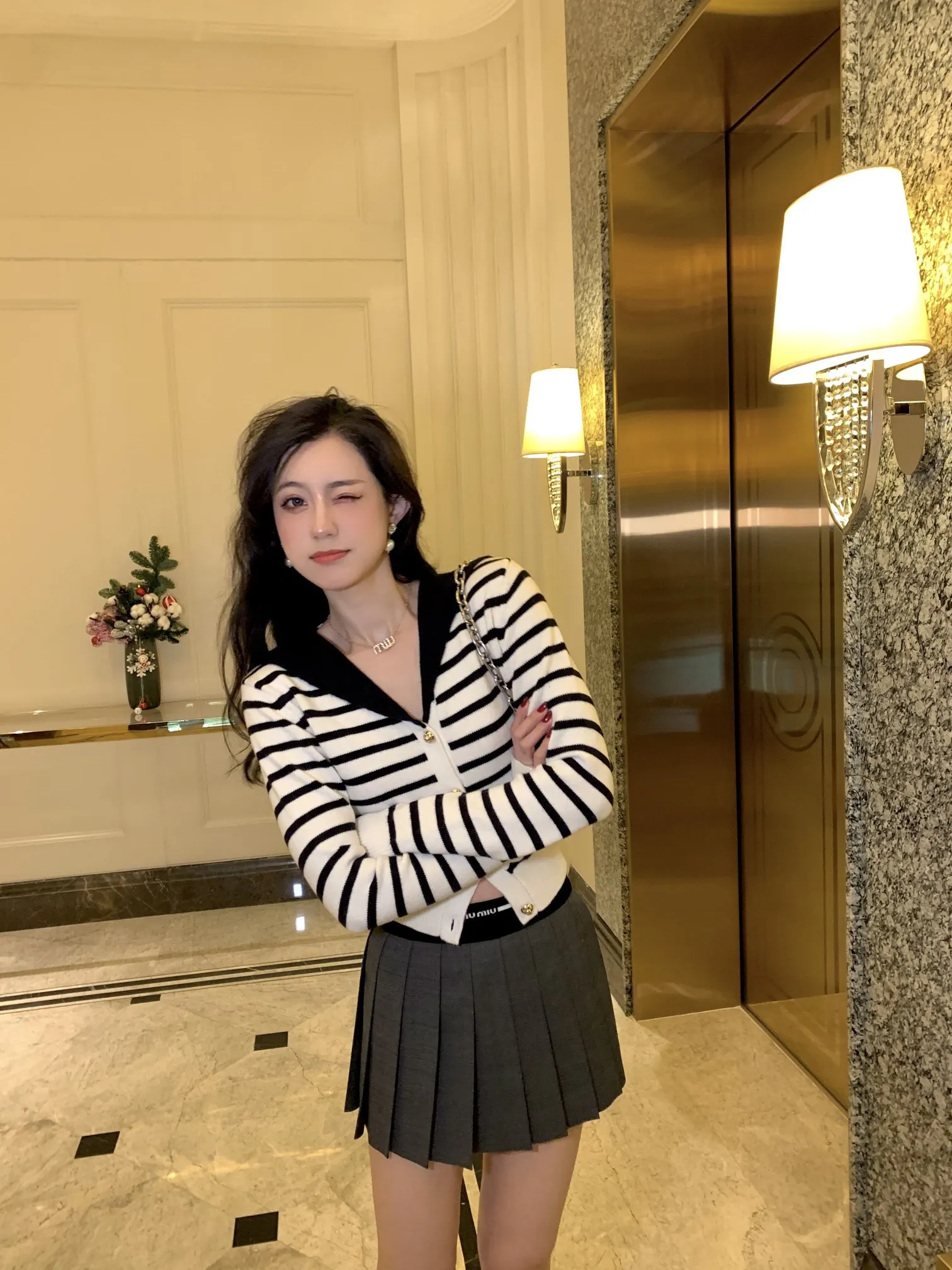 Осенний вязаный свитер Miu женский свободный теплый кардиган в стиле Харадзюку