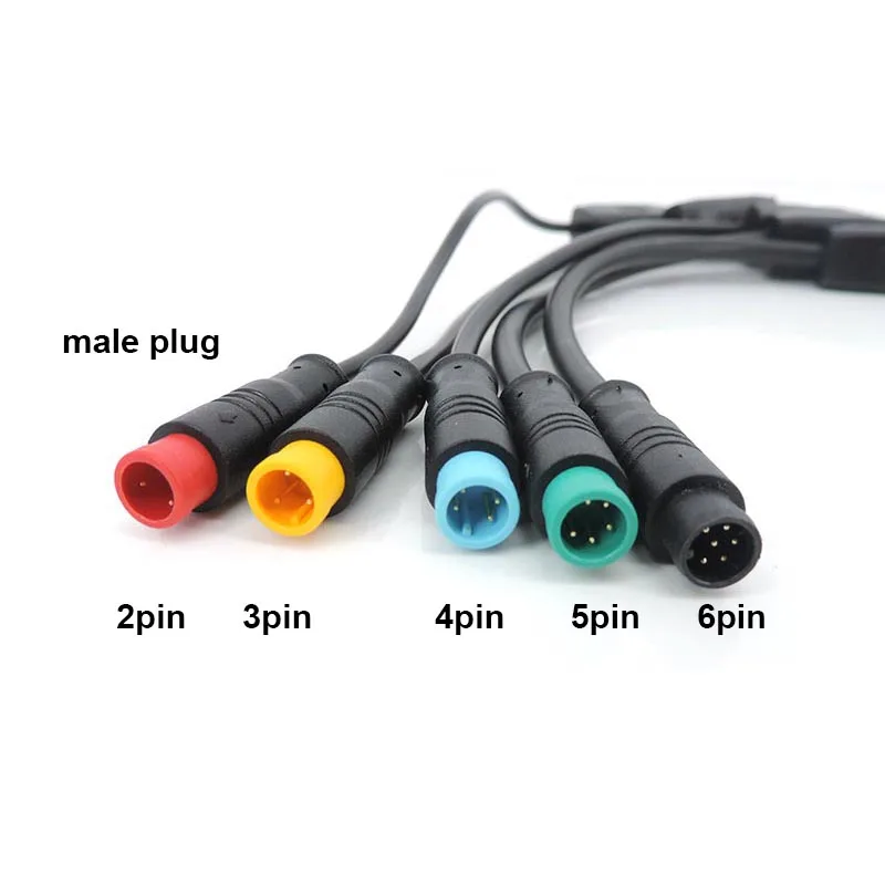 M8 Y-сенсорный кабель 1 штекер на 2 гнезда 2/3/4/5/6-контактный разъем для