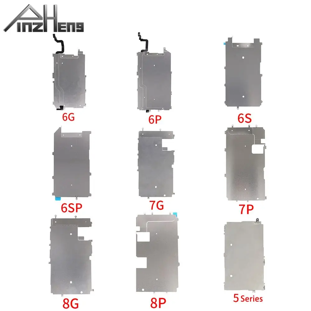 PINZHENG Дисплей задняя панель EMI Щит для iPhone 6 6S 7 8 Plus 5 5C 5S 5SE экран ЖК-Дисплей задняя панель металлическая пластина щит