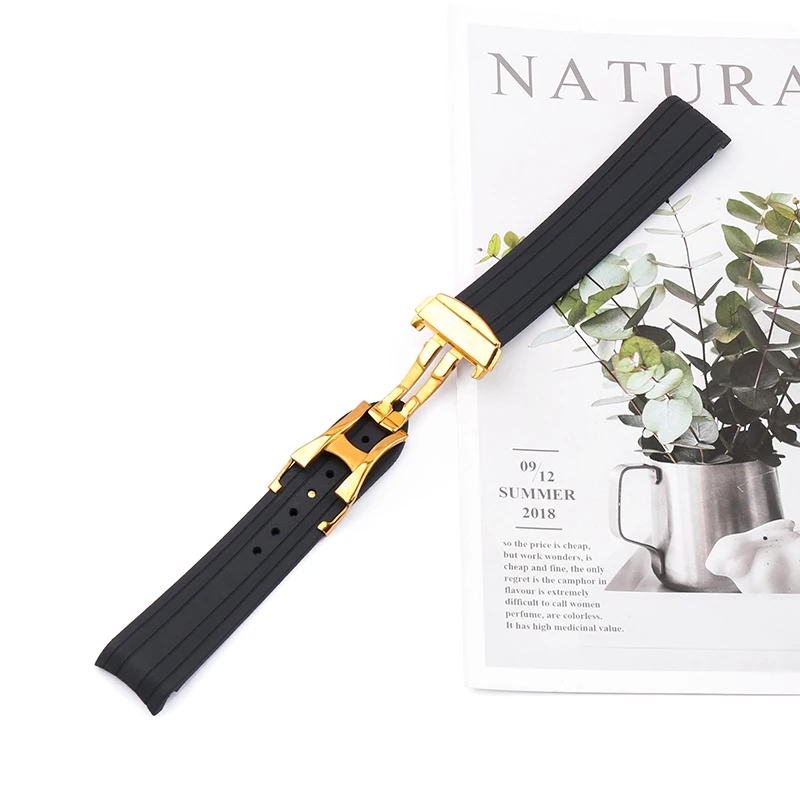 Watch accessories for Omega Seahorse 300 Ocean Universe AT150 rubber 20mmm men's and women's watchband