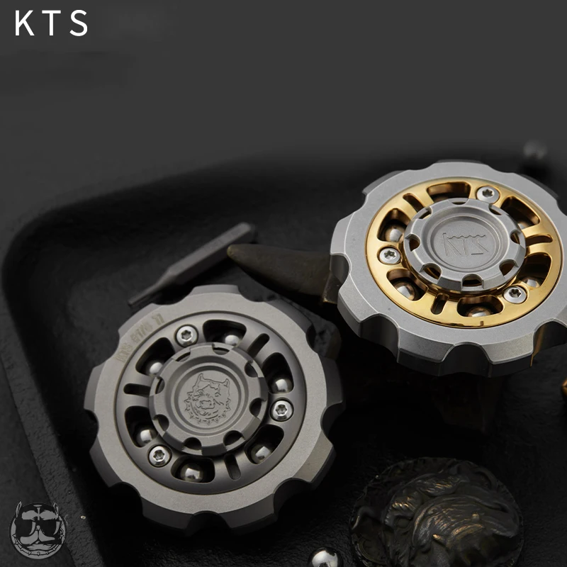 KTS Big Classic Tooth Burst Fingertip Gyro Decompression Toy EDC Cool Fidgets Metal Fidget Slider enlarge