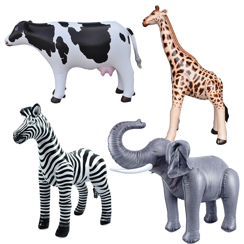 

Large Simulation Giraffe Zebra Jungle Animals Inflatable Balloon Elephant Rabbit Frog Woodland Safari Birthday Party Decoration