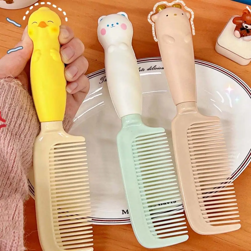 

Household cartoon comb female student portable handle comb hairdressing comb smooth hair comb massage hair comb