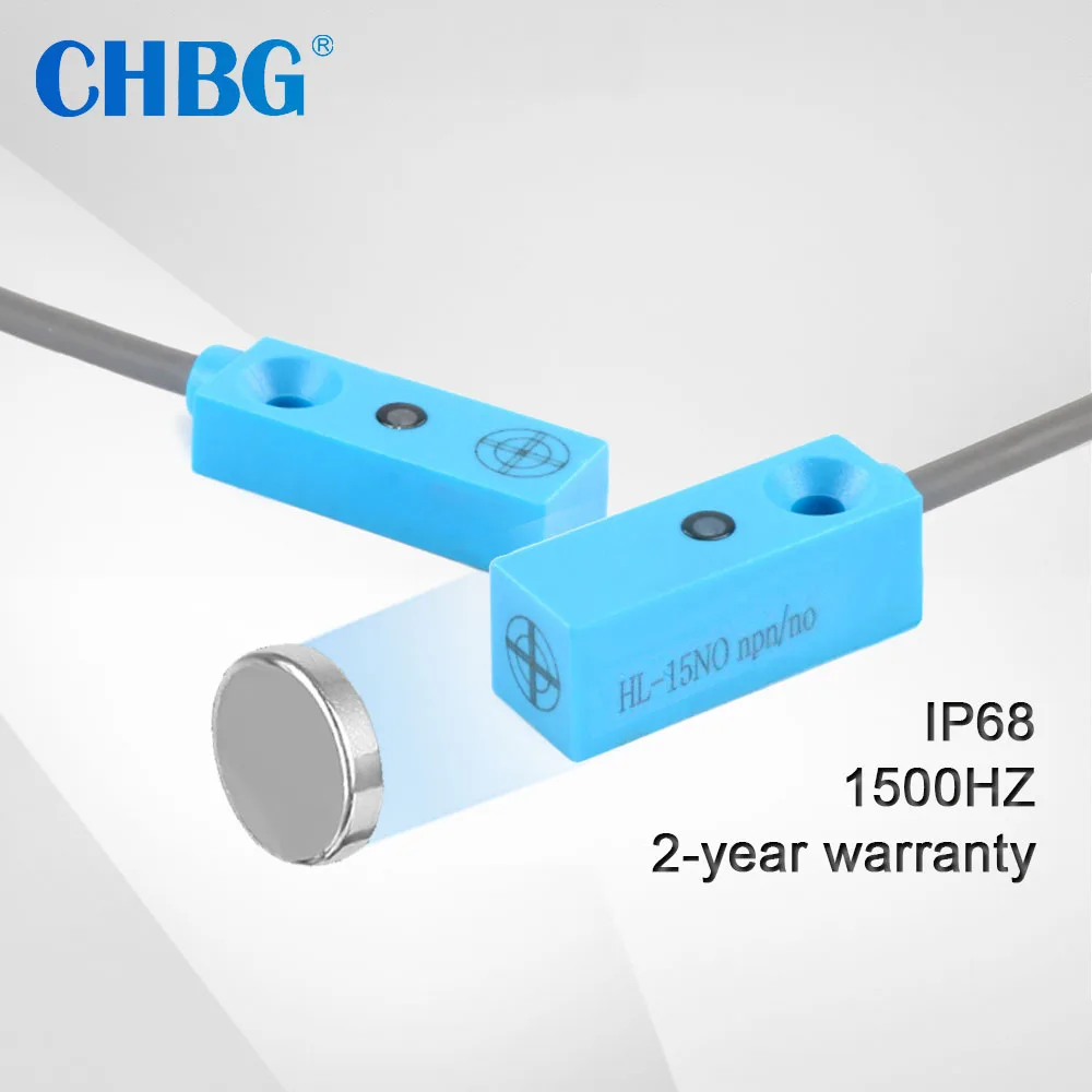 

CHBG15mm 20mm Micro Hall Effect Sensor Proximity Switch IP68 Magnet Include NPN PNP 3-wire Normally Open