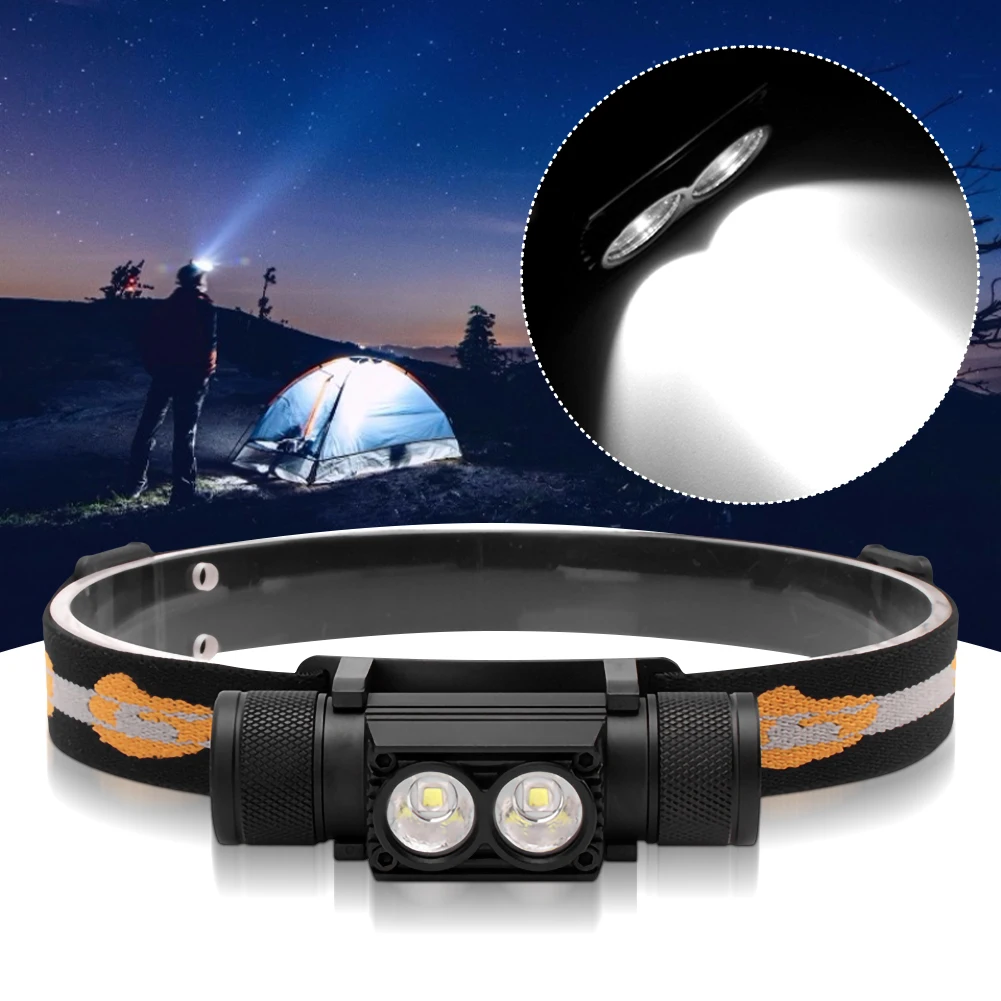 

LED Mini Headlamp High Power 1000lm Rechargeable Head Torch Hunting Waterproof Flashlight for Running Camping Headlamp