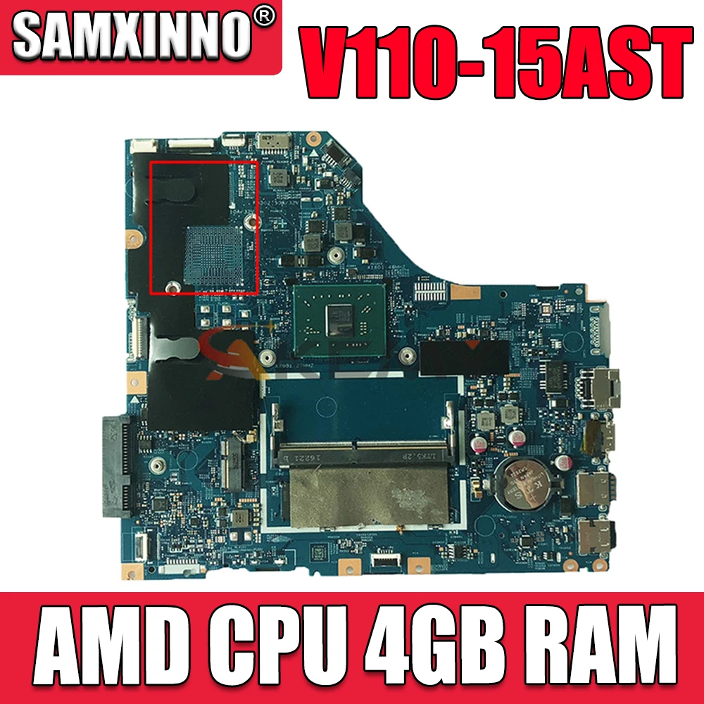 

Материнская плата для ноутбука Lenovo IdeaPad V110-15AST lv1145_asr _ MB 15283-2 448.08A01.0031 с процессором AMD RAM 4 Гб 100% полностью протестирована