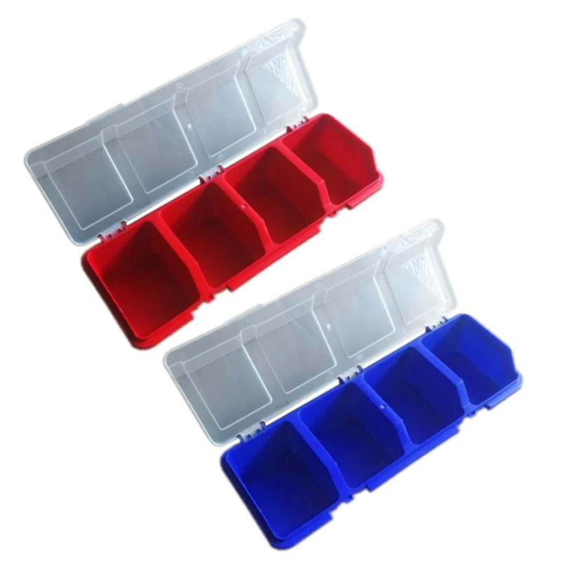 

Plastic Tools Storage Box with Cover Parts Screw Toolbox Case Components Sorting Organizer Holder 87HB