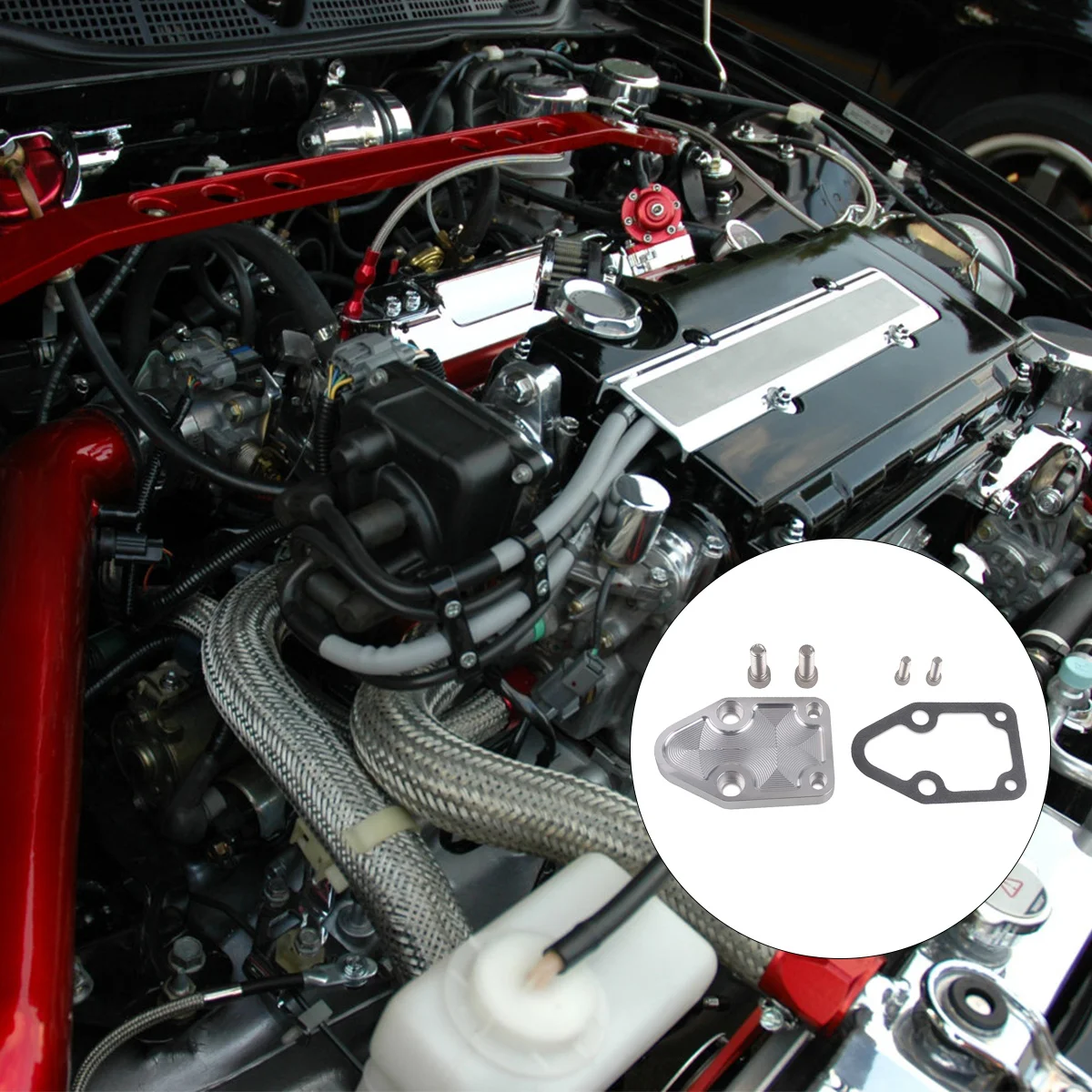 

1 Set Fuel Pump Mounting Plate Replacement Practical Petrol Pump Pad Fuel Pump Plate Engines Accessory