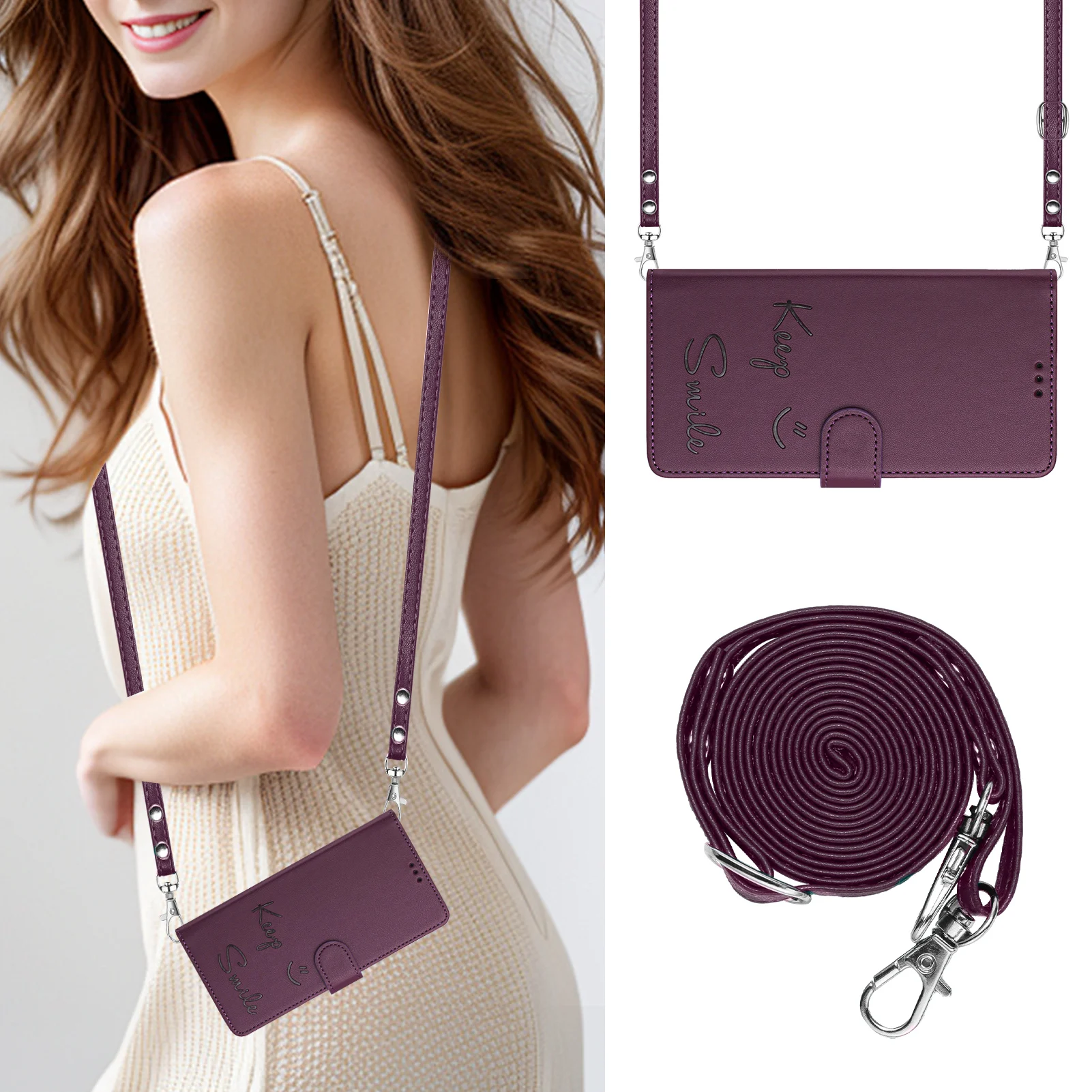 Кожаный флип-чехол Keep Smile для Tecno Camon 30 20 Premier Pro 19 Neo 3 слота карт