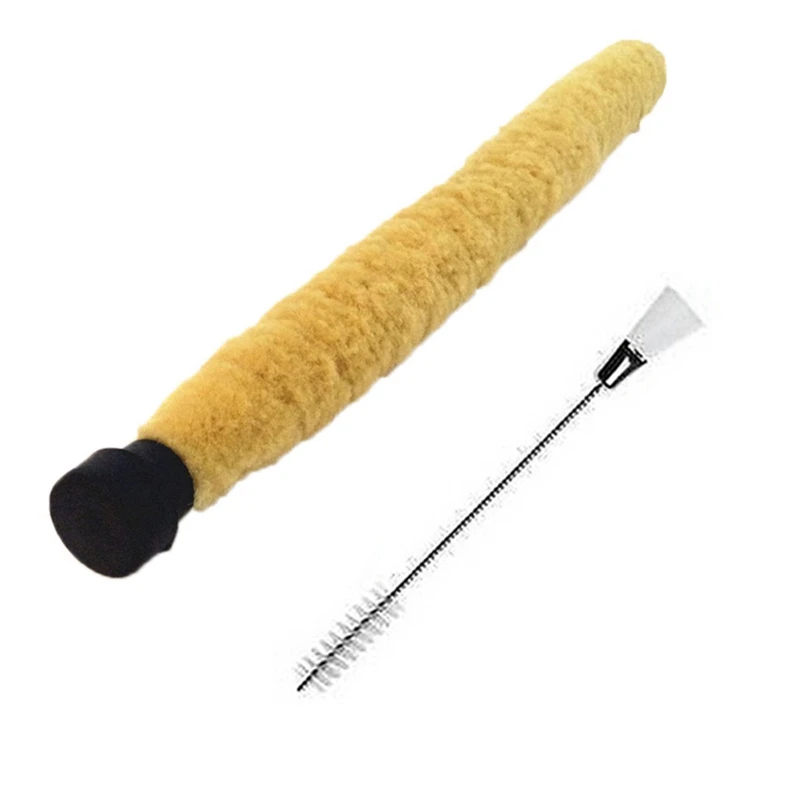 

2 чистящие щетки: 1 двухсторонняя щетка из сплава + нейлоновая щетка и 1 пластиковая Чистящая Щетка из хлопчатобумажной нити