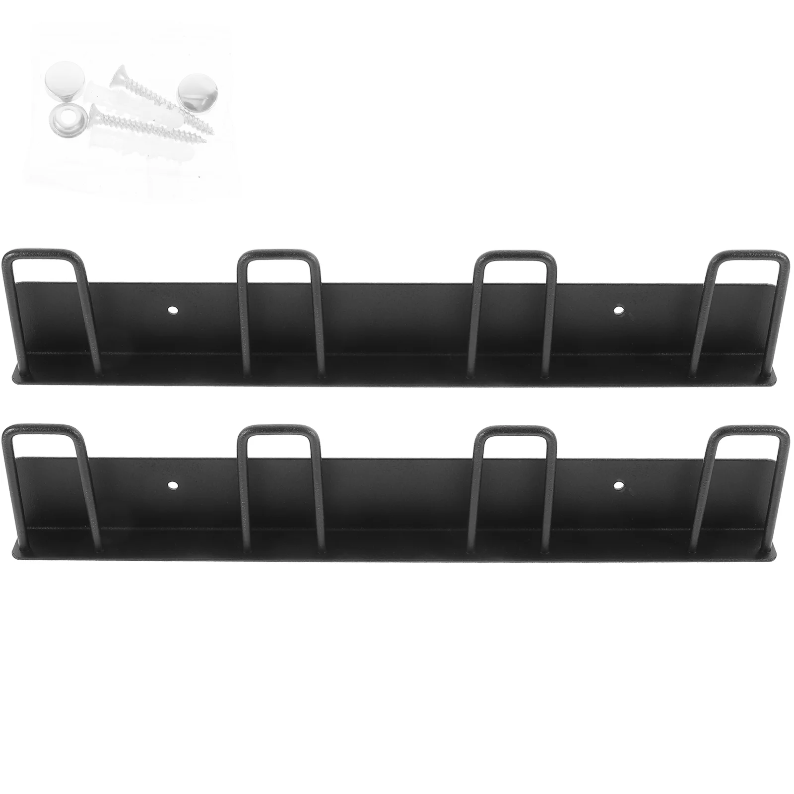 

2 Pcs Drying Rack Metal Cup Holder Hanger Organizer Home Accessory Wall Mounted Shelf Carbon Steel Mug Holders