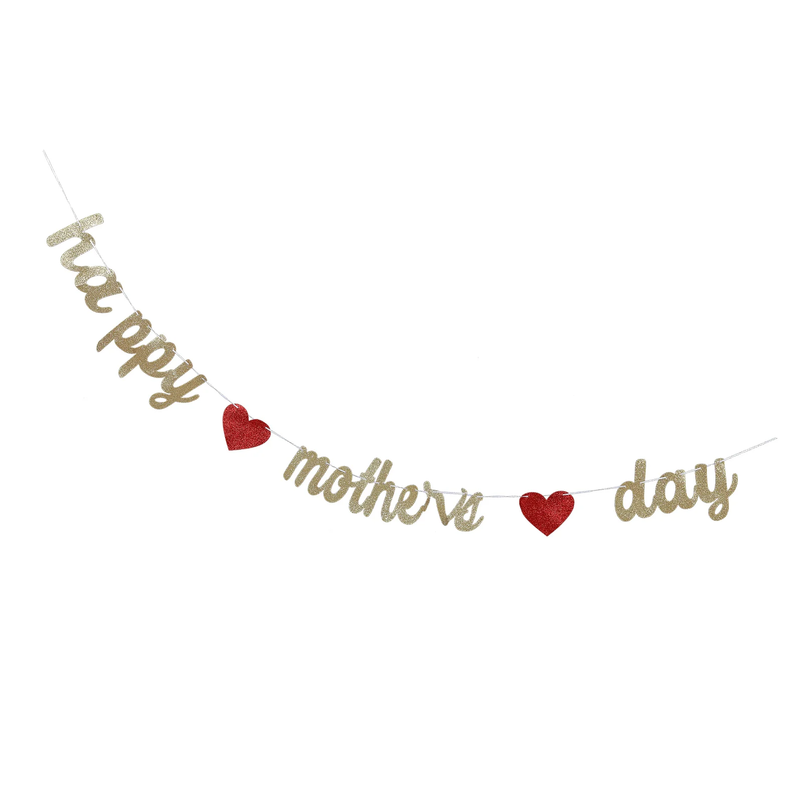 

1 Set Mother's Day Banner Glitter Mother's Day Decorations Family Photo Backdrop