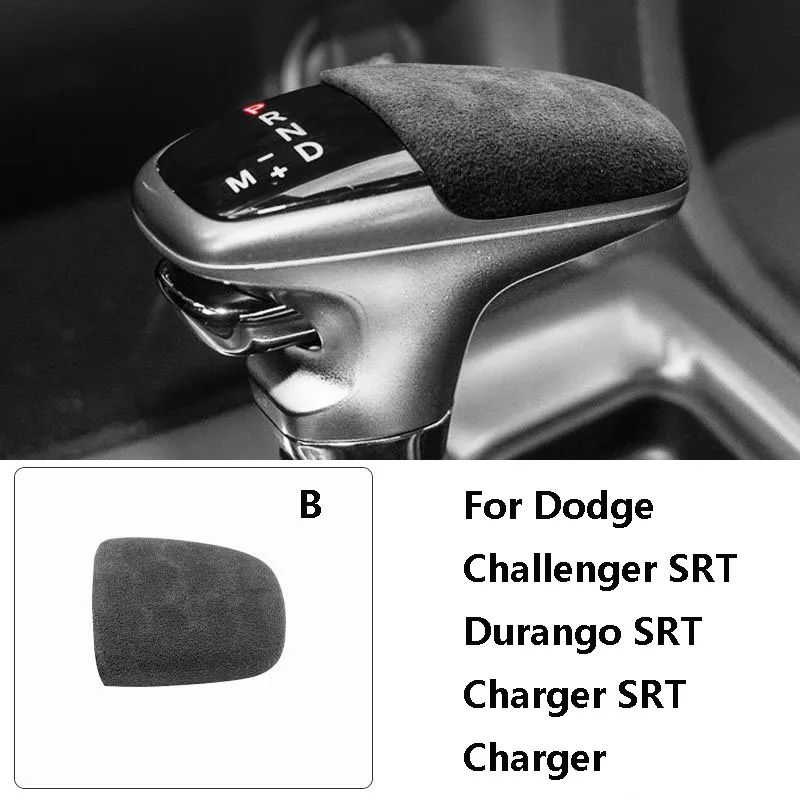 

Замшевая ручка переключения передач из алькантары, защитная накладка для Dodge Challenger SRT Durango SRT, зарядное устройство SRT, аксессуары для авто