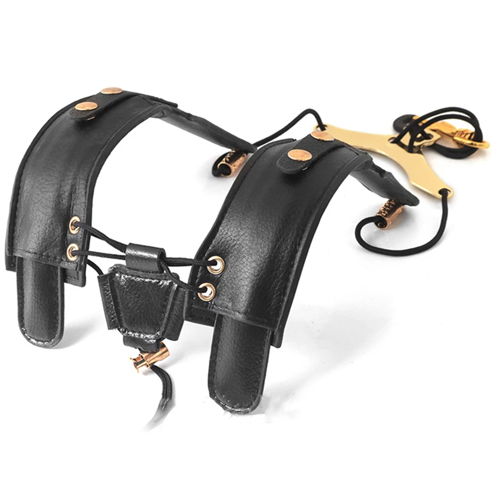 Saxophone Strap PU Leather Adjustable Shoulder Strap For Tenor Alto Sax Accessories High Quality Black enlarge