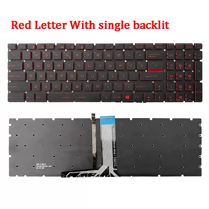 Фото Новая оригинальная клавиатура для ноутбука, совместимая с MSI MS-16U6 16U1 GP65 GE75 GP75 MS-17E7 17F2 17F4 №4