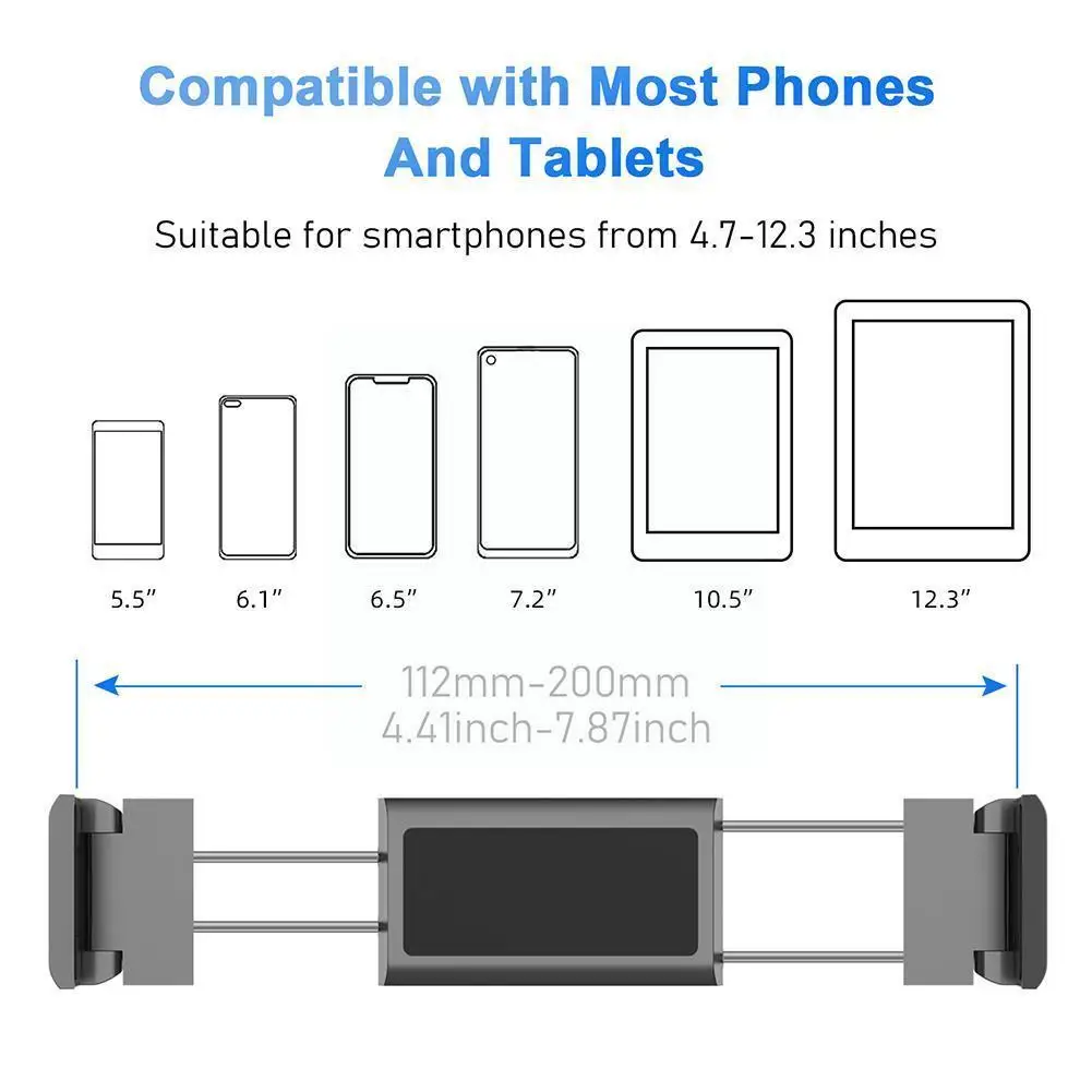 

Car Rear Pillow Phone Holder Tablet Car Stand Seat Rear Headrest Mounting Bracket For IPhone X8 IPad Mini Tablet 4-11 Inch E7F1
