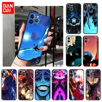 cartoon solo levelling silicone phone case for iphone 13 12 11 pro xs max xr se x 12 13 mini 8 7 plus luxury soft black cover