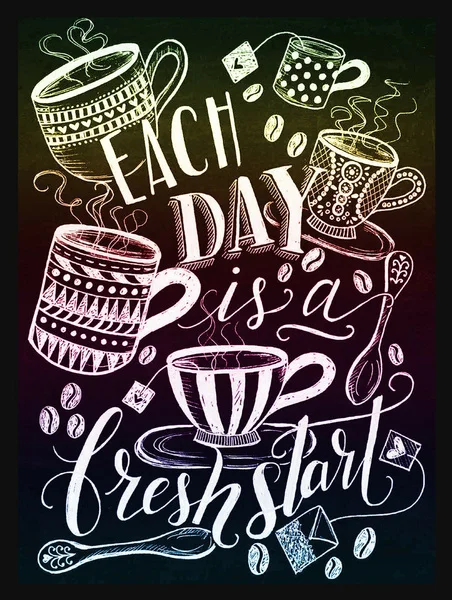 

Each Day Is A Fresh Start Vintage Retro Metal Sign Plaque 8x12 inches 20x30cm 1