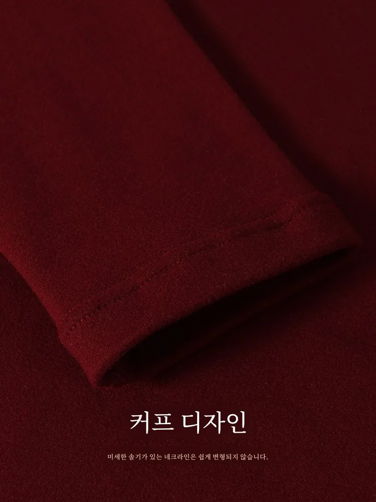 Men's Fleece-lined Thickened Thermal Underwear Set Wine Red Homewear Heattech Long Johns Year of Fate Snake Base