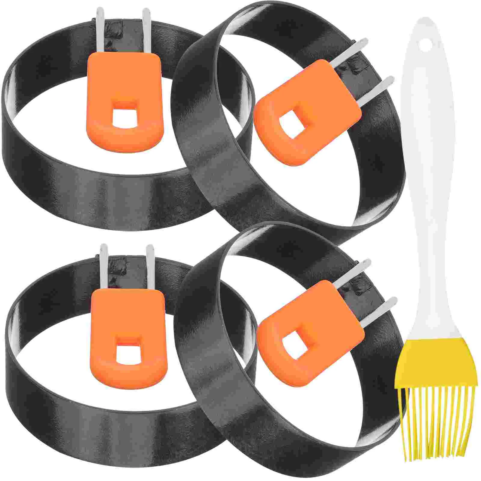 

Egg Ring Molds Round Fried Circle Cooker Rings Shaper Omelet Eggs Cooking Omelette Pancake Frying Stick Non Maker Shaping