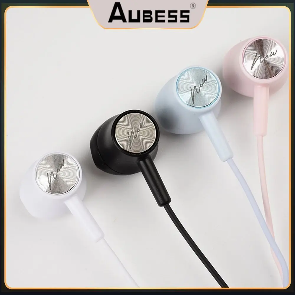

Black Candy Color Headset Durable Wired Earphone Surround Sound Stereo Music Earbuds Consumer Electronics 3.5mm In-ear Headset