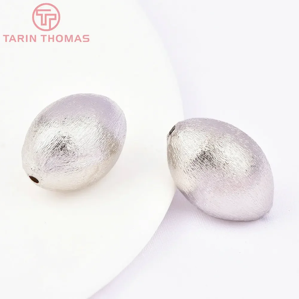 (7455) 6 шт. 7x5 мм 24 К позолоченные латунные бусины-разделители браслет бусины