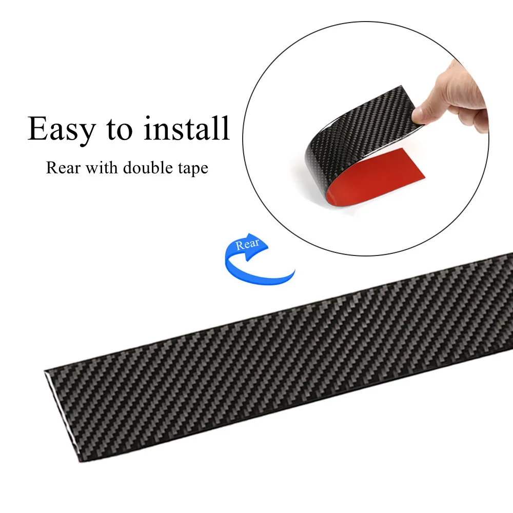 Стильная наклейка из углеродного волокна для защиты порога от царапин Mercedes Benz Smart
