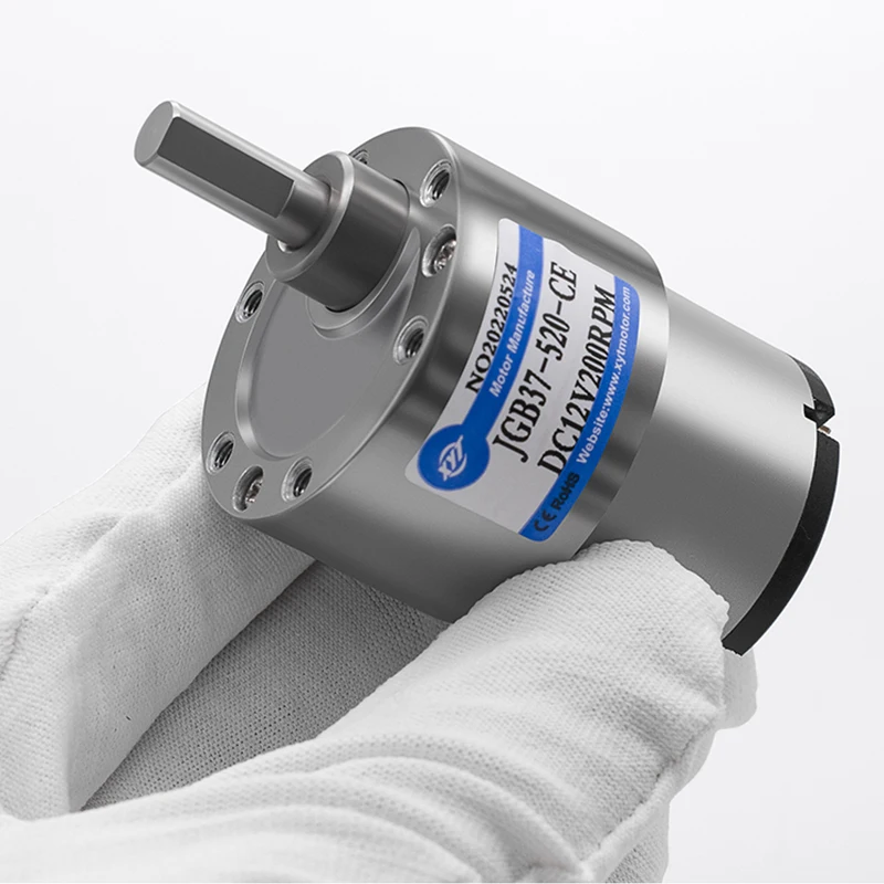 

JGB37-520 Motor High-speed Miniature DC Reducer Metal Gear 6V/12V/24V/Speed Control Small Motor