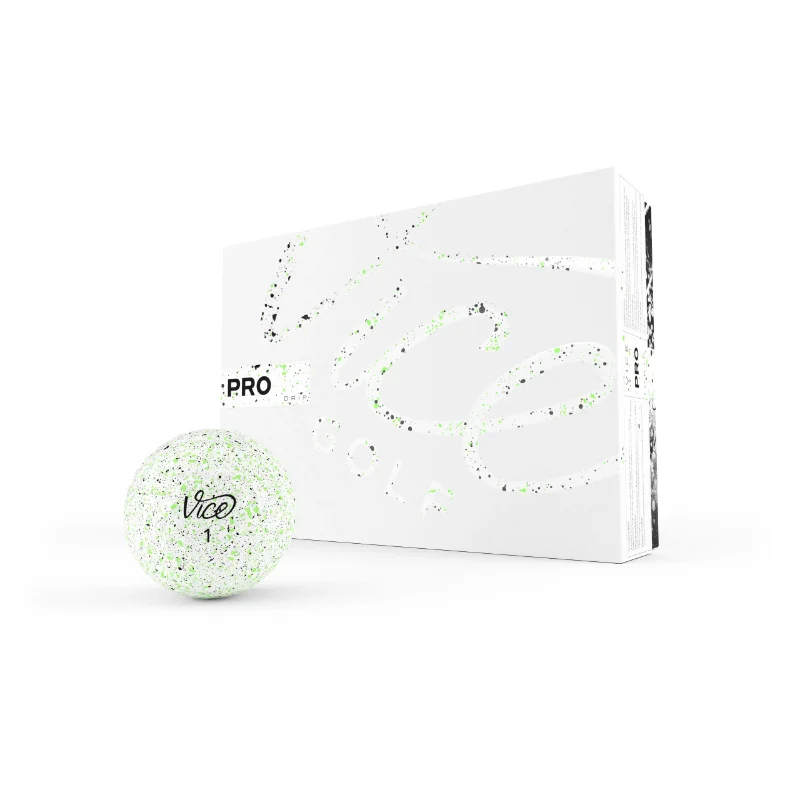 Vice Golf Pro Drip Golf Balls, Lime, 12 Pack