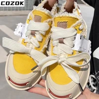 summer fad canvas flats sneakers new lace up shoes 2022 summer designer platform sports running travel soft casual women shoes