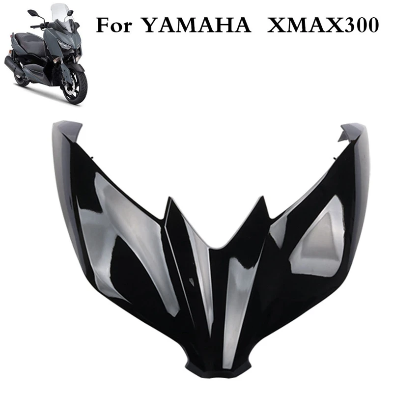 

For Yamaha XMAX300 2017-2021 Motorcycle Front Headlight Fairing Cover Trim Head Light Lamp Beak Nose Extension Cowl