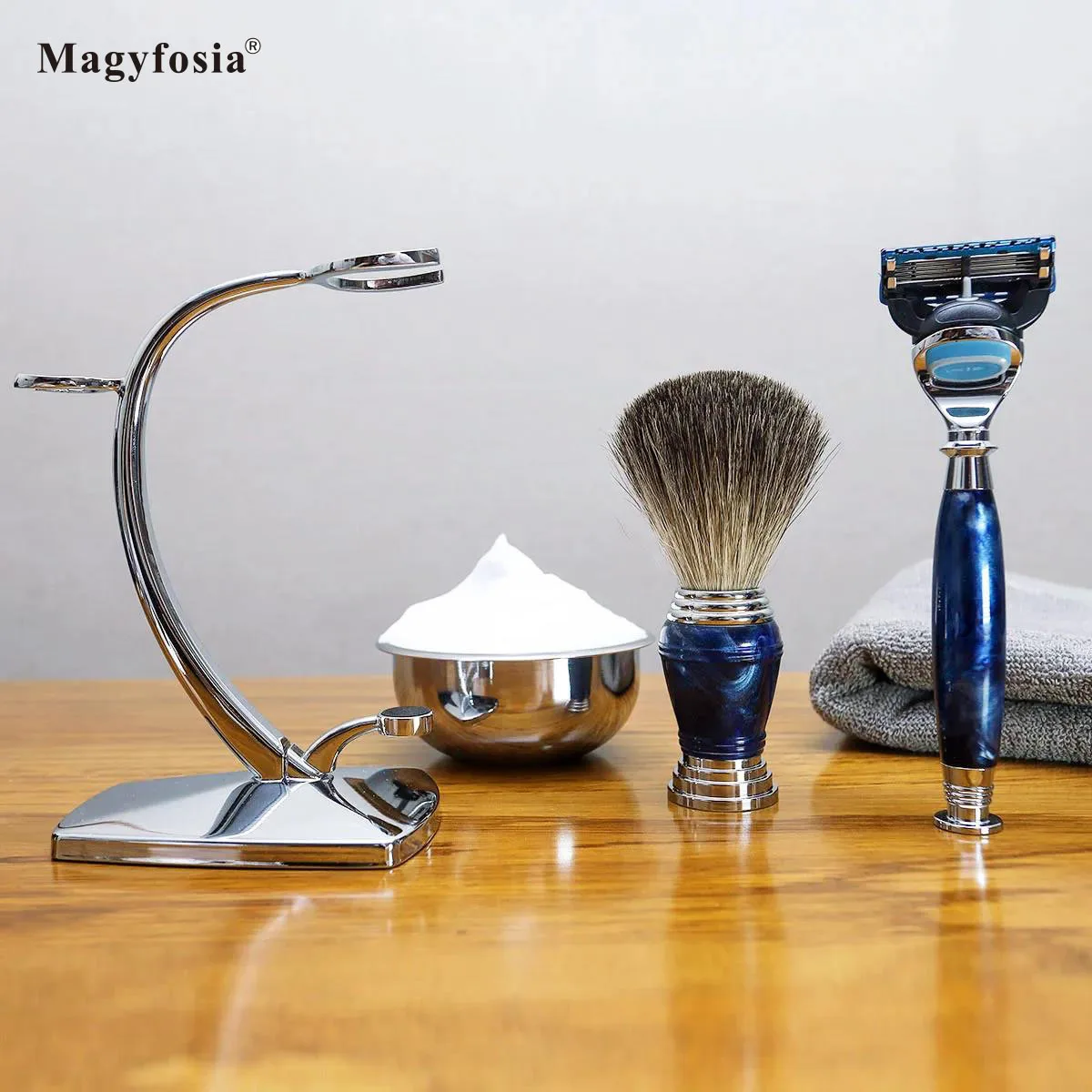 Magyfosia New Royalblue 5-слойная безопасная бритва с двойным лезвием набор для бритья