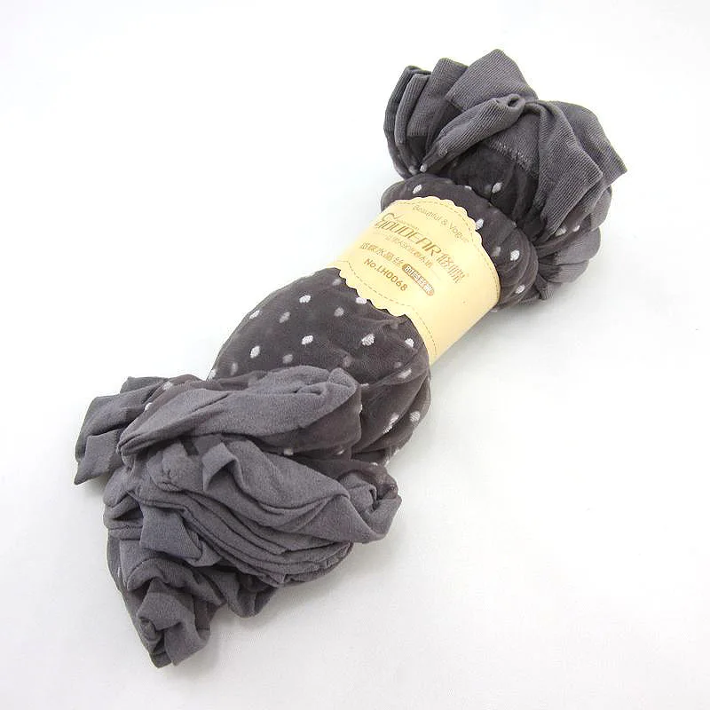20PCS=10Pairs Dot Silk Socks Women Transparent Thin Breathable Summer Nylon Short Stock Female Non-Slip Stretch Ankle Sexy Socks