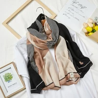 autumn and winter new cotton and linen scarf female south korea dongdaemun retro tiger silk scarf long scarf shawl
