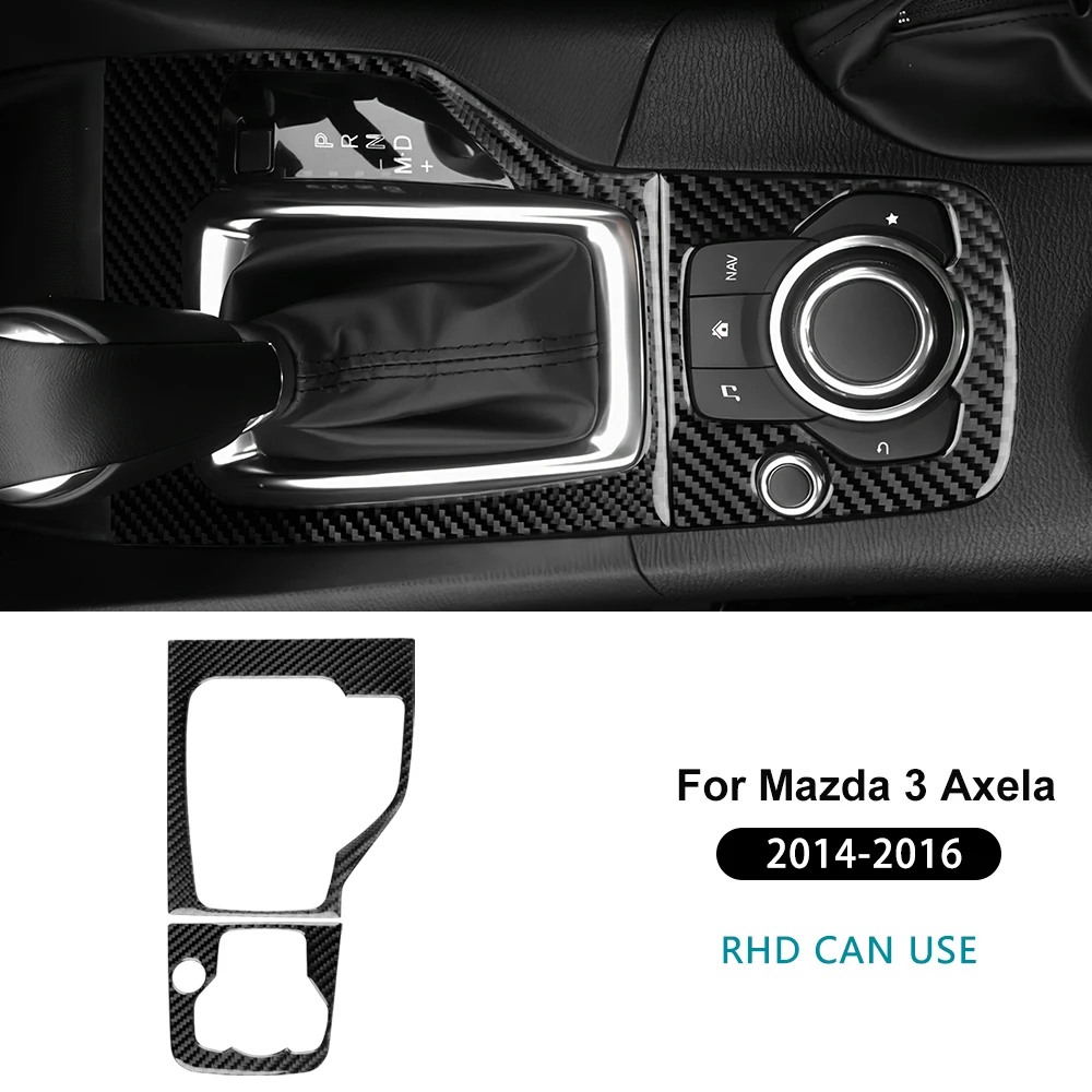 

Настоящая мягкая наклейка из углеродного волокна для Mazda 3 Axela 2014 2015 2016 LHD RHD Автомобильная панель переключения передач Аксессуары для внутренней отделки