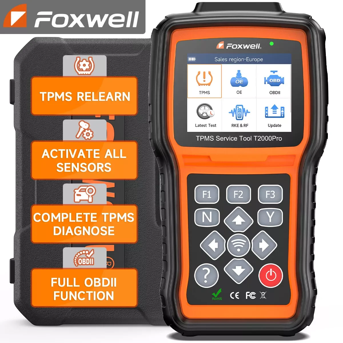 Foxwell T2000 PRO автоматический датчик давления в шинах TPMS активация программирование