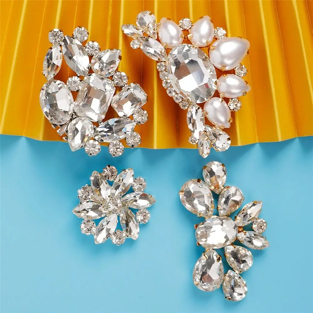 

2pcs Women Lady Bride Shoes Rhinestones Crystal Shoes Decorations Shoe Clip Charms Jewelry Charm Buckle