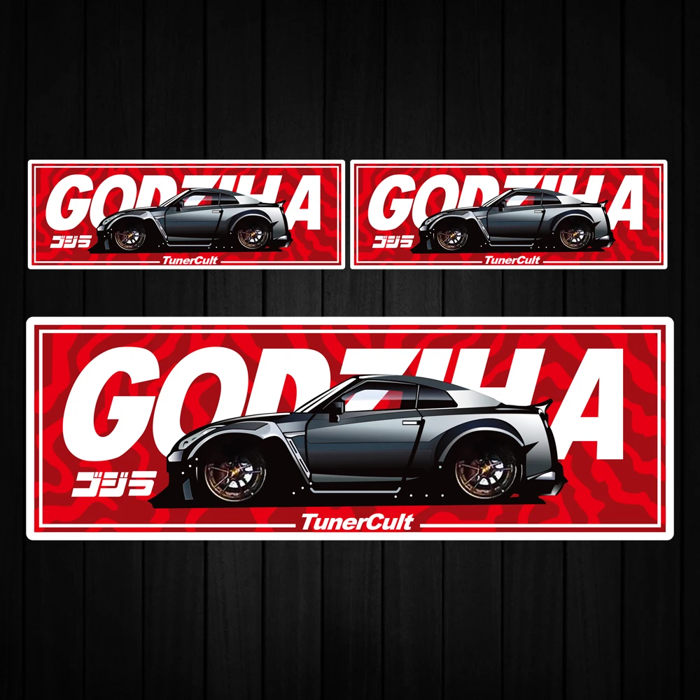 3 шт./лот Автомобильная стилизация JDM Отражающие наклейки Декали Виниловая отделка Автомобильное заднее стекло Окно для Subaru Mazda Suzuki Honda.