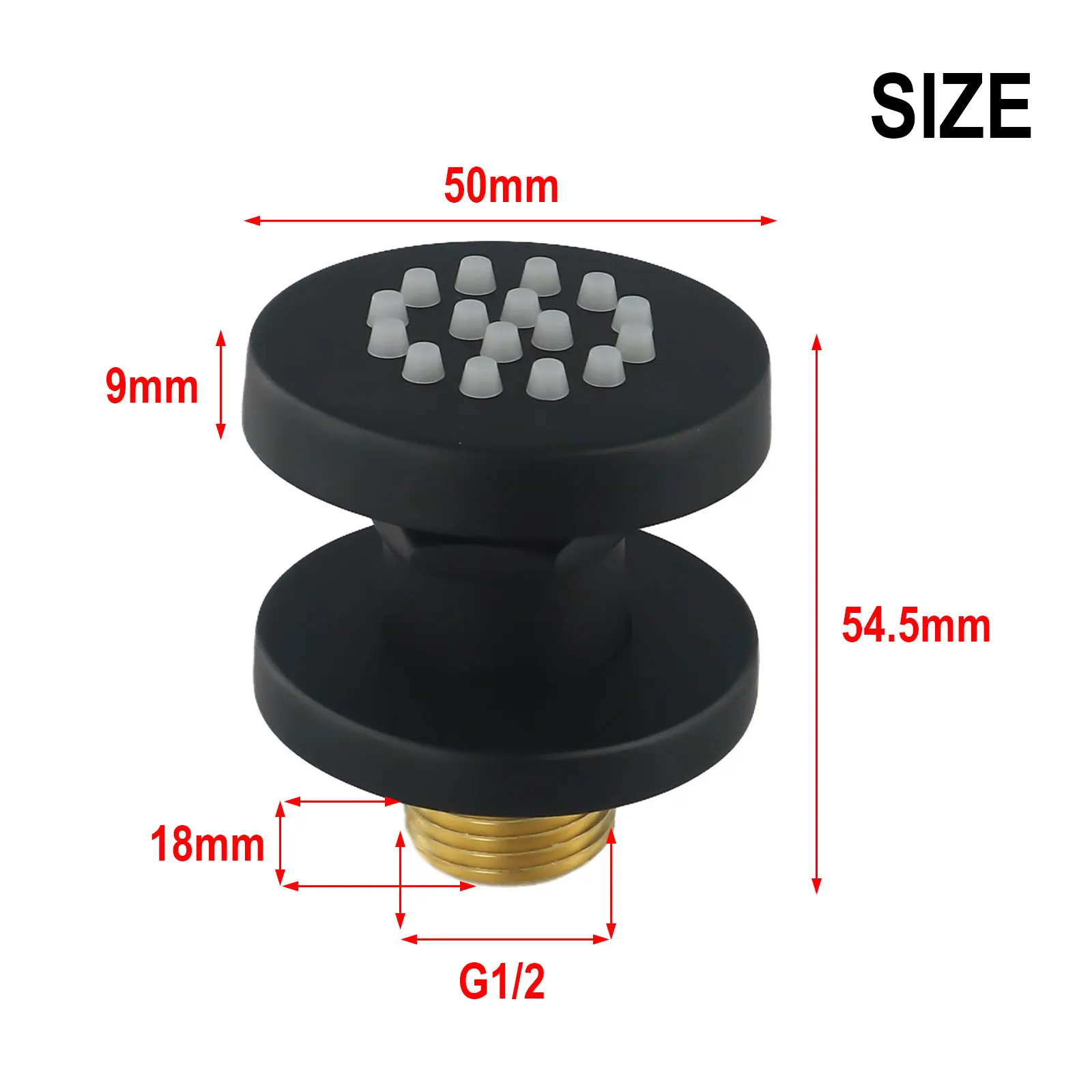 Вращающаяся насадка для душа Насадка Массажный спа Легкая яркость Ручная