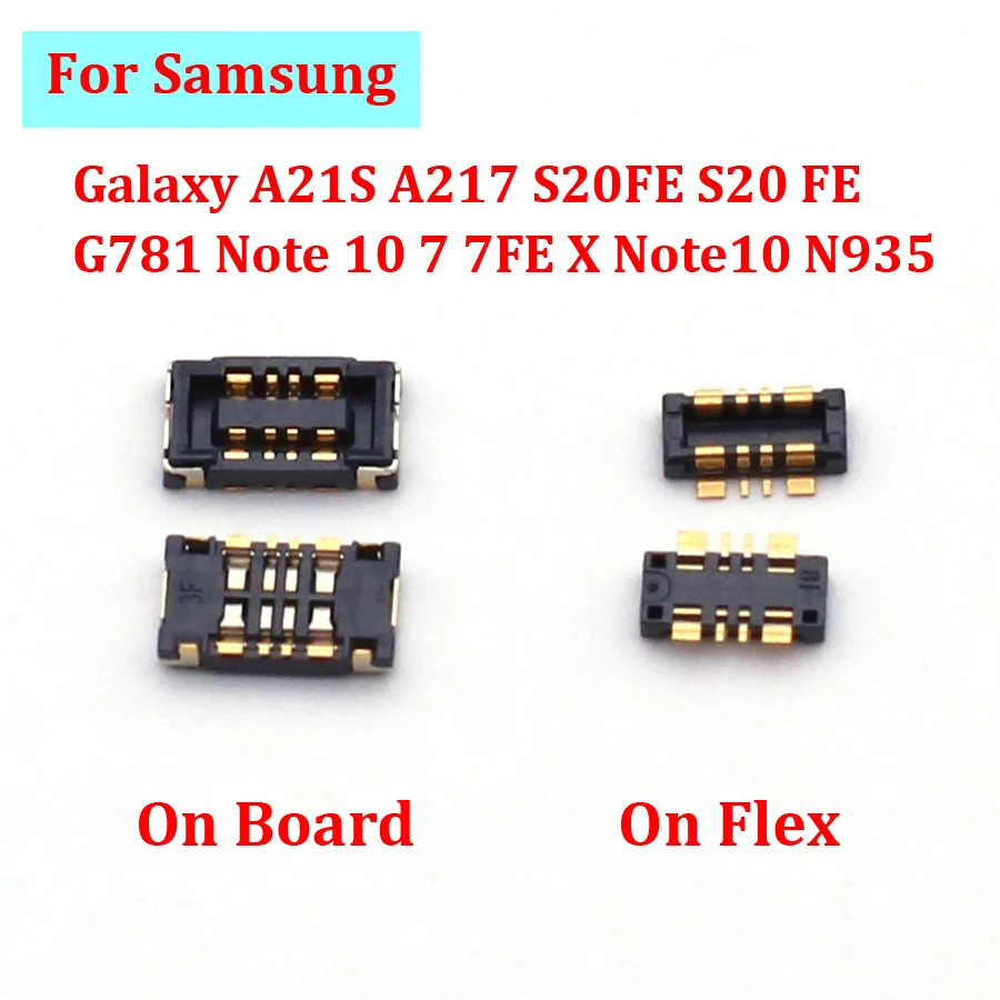 2-10 шт. FPC разъем Внутренняя батарея гибкий разъем держатель для Samsung Galaxy A21S A217 S20FE S20 FE G781 Note 10 7 7FE X Note10 N935