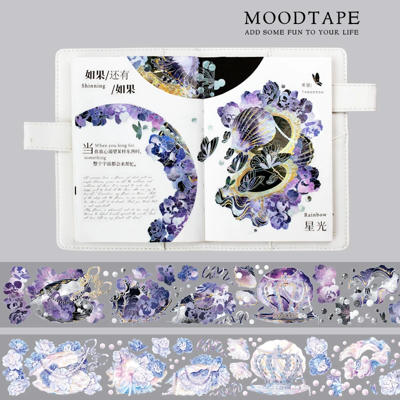 

Moodtape washi tape PET background sticker pack Scrapbooking Album diy handmade decoration sticker masking tape 705586279922