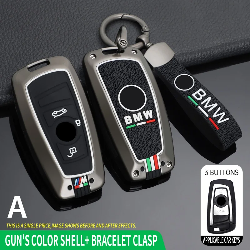 

Zinc Alloy Car Key Case Cover Key Bag For Bmw F20 F30 G20 f31 F34 F10 G30 F11 X3 F25 X4 I3 M3 M4 1 3 5 Series Car Accessories